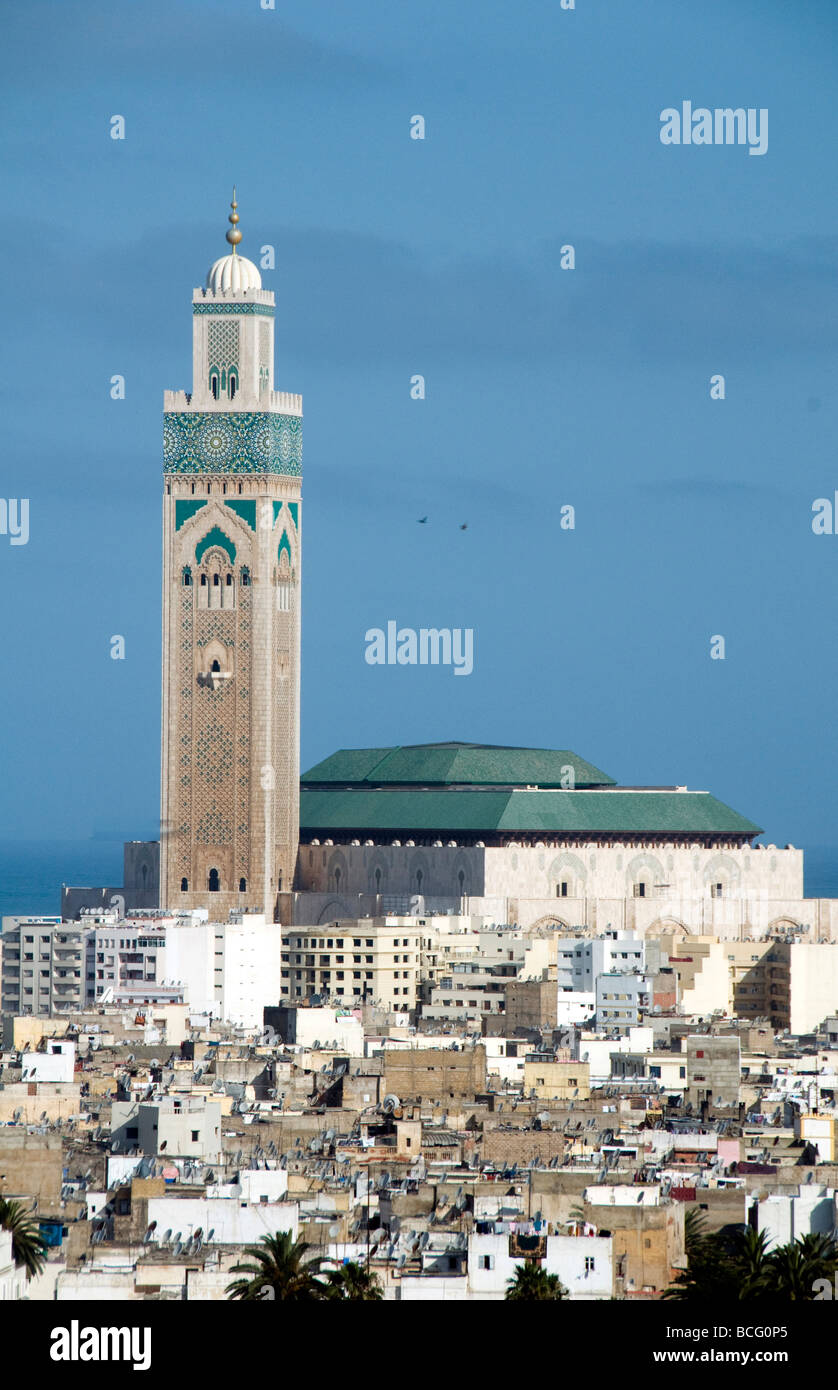Hassan II Mosque hassan mosque casablanca morocco large rooftop