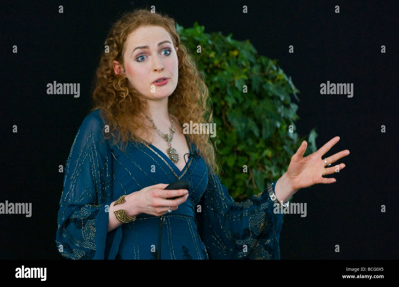 Historian Kate Williams pictured at Hay Festival 2009  Stock Photo