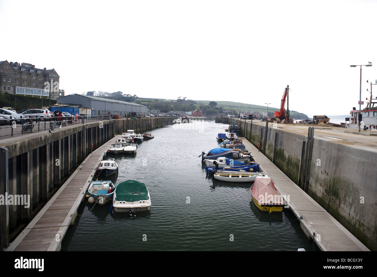 Padstow outer harbour Stock Photo Alamy