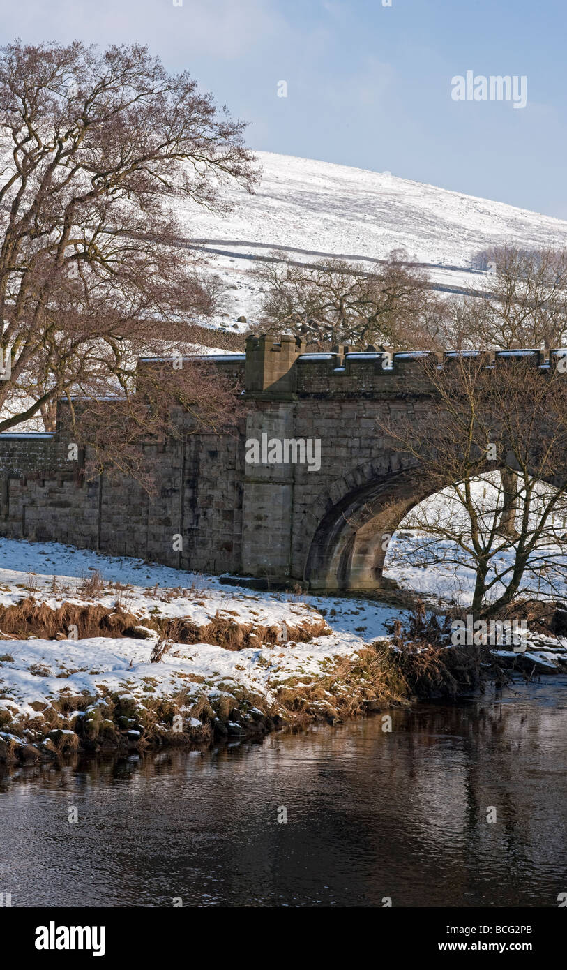 Bridge over the River Wharfe near Barden in the Yorkshire Dales UK Stock Photo