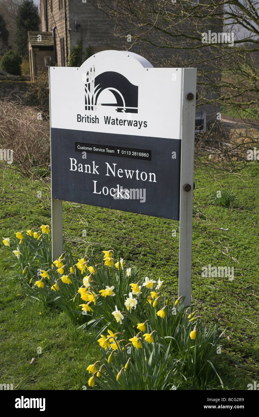 Bank Newton Locks sign Stock Photo - Alamy