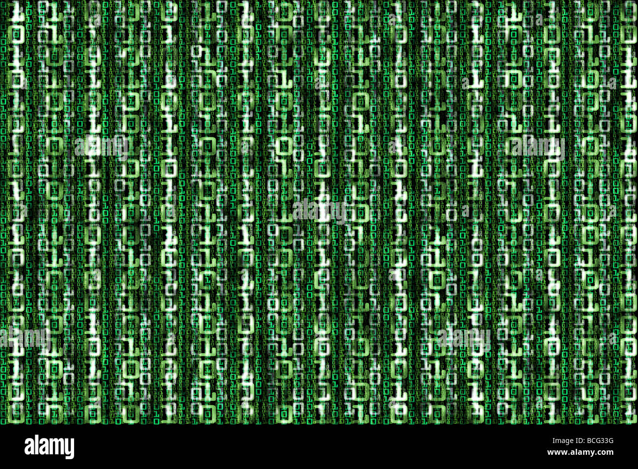 Vast array of computer binary data Stock Photo - Alamy