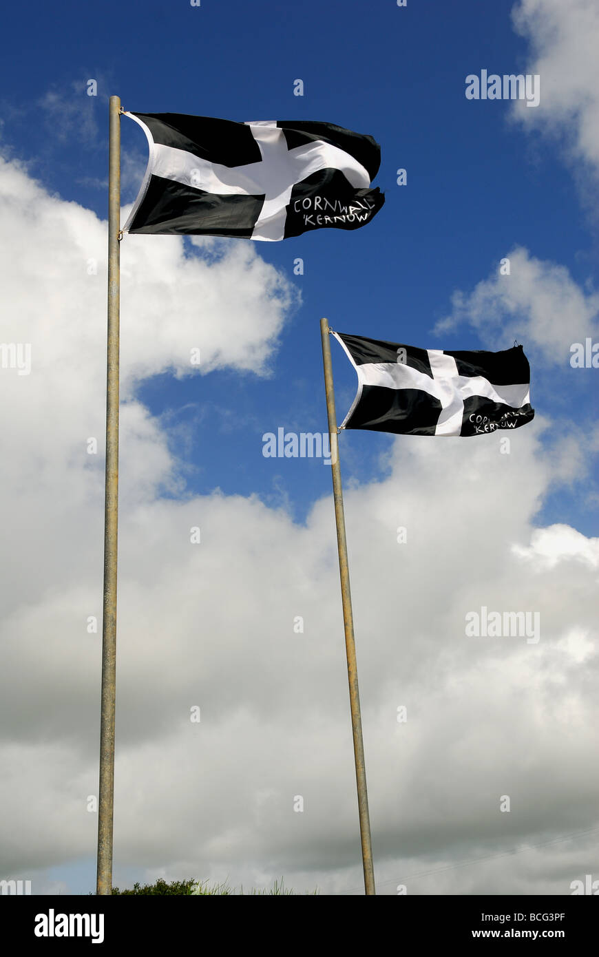 Cornish Flag . Stock Photo