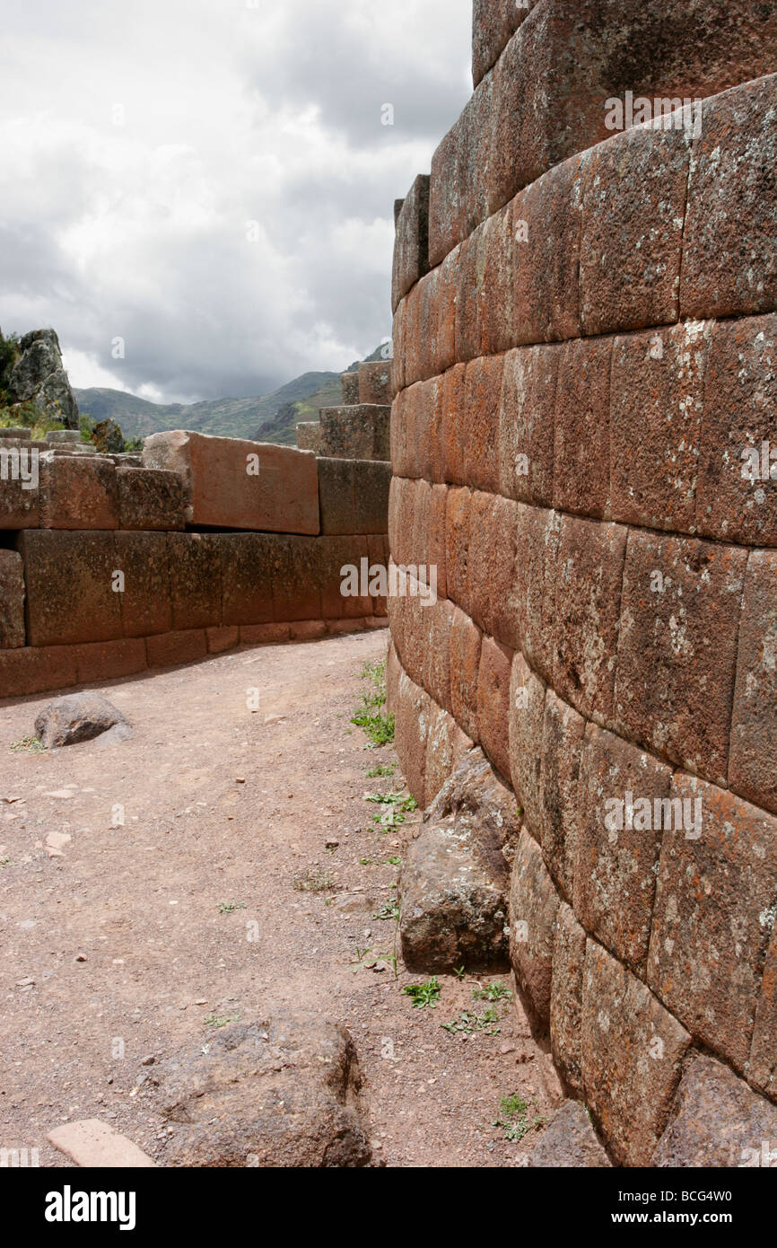 Pisac Ruins in Pisac Peru Sacred Valley Stock Photo Alamy