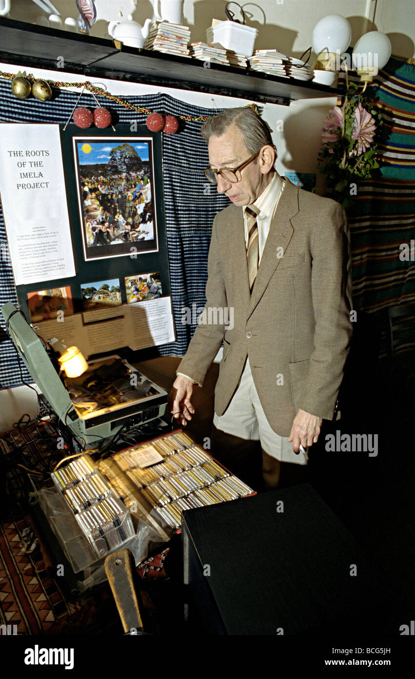 dj derek Derek Morris bristol based white reggae, ska and dub dj famous for being white and retired playing black music Stock Photo