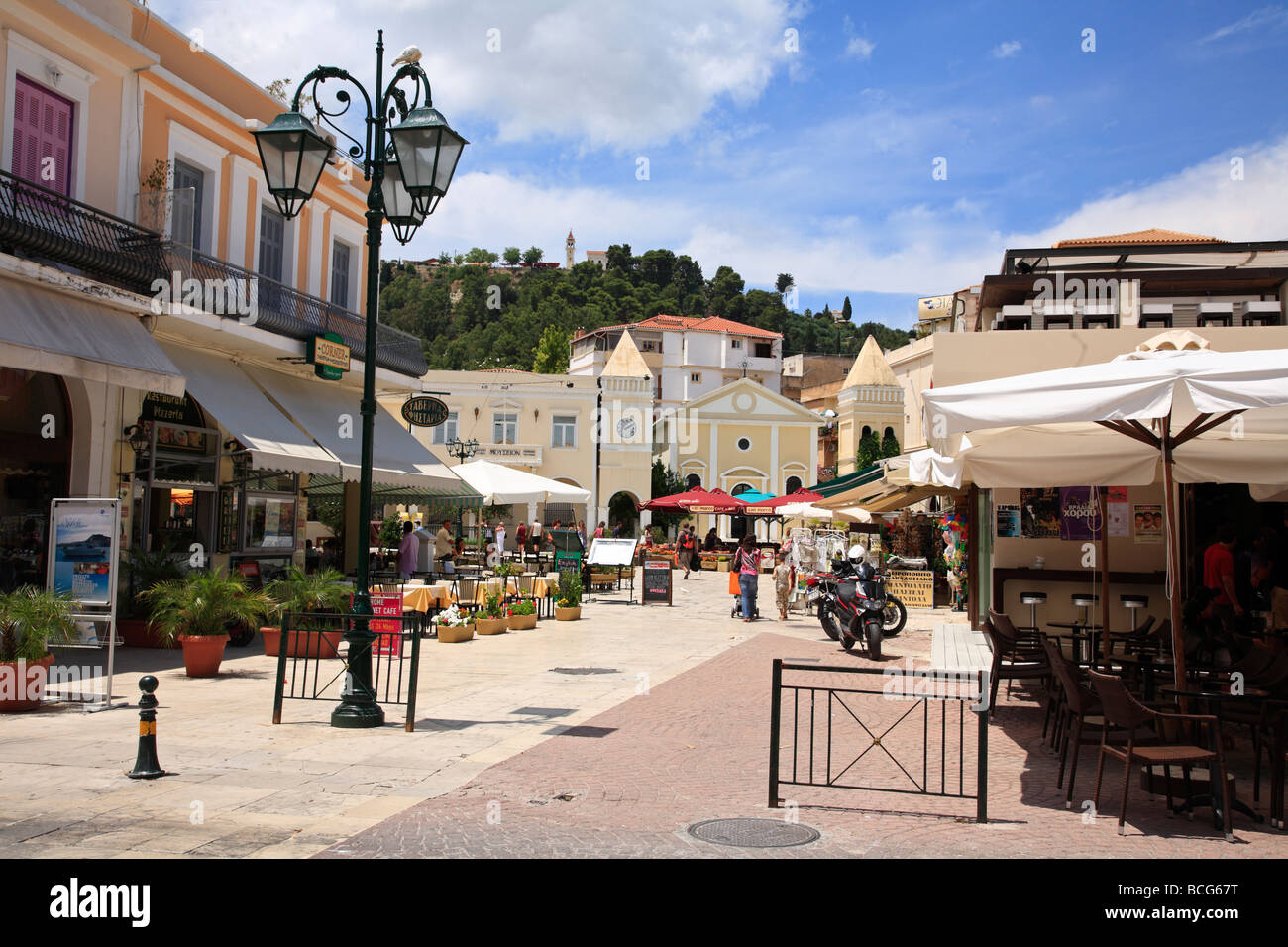Zakynthos Town Centre Zante Ionian Island Greece EU European Union
