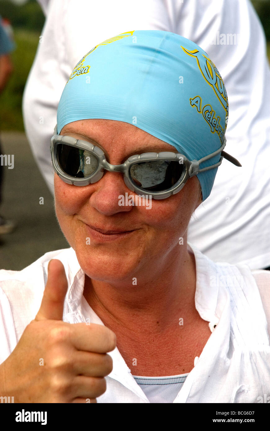 Woman swimming sea hi-res stock photography and images - Alamy