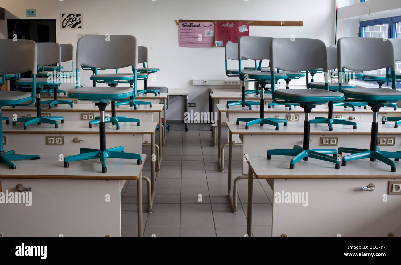 Empty class room Stock Photo