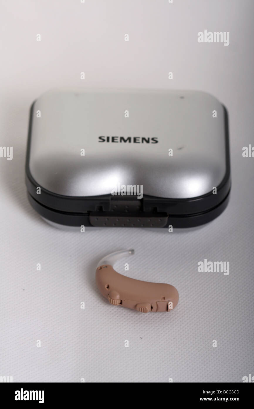 Siemens Hearing aid Stock Photo Alamy