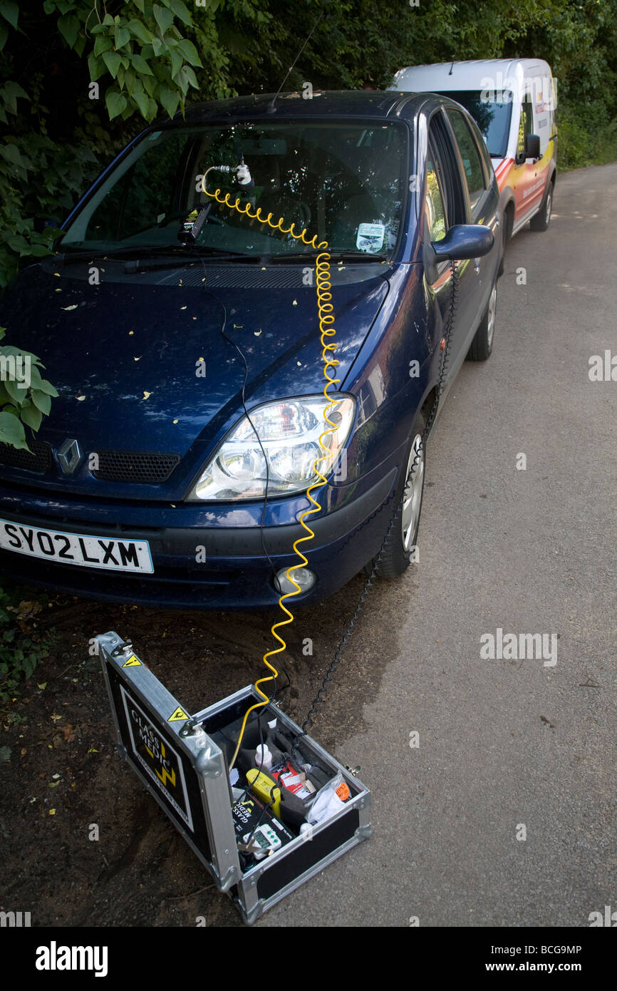 View of Car windscreen repair Stock Photo - Alamy