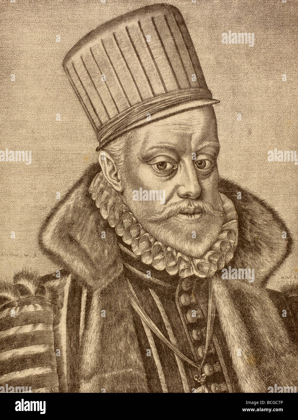 Philip II, 1527 - 1598. King of Spain, 1556 - 1598. Felipe II rey de España. Stock Photo