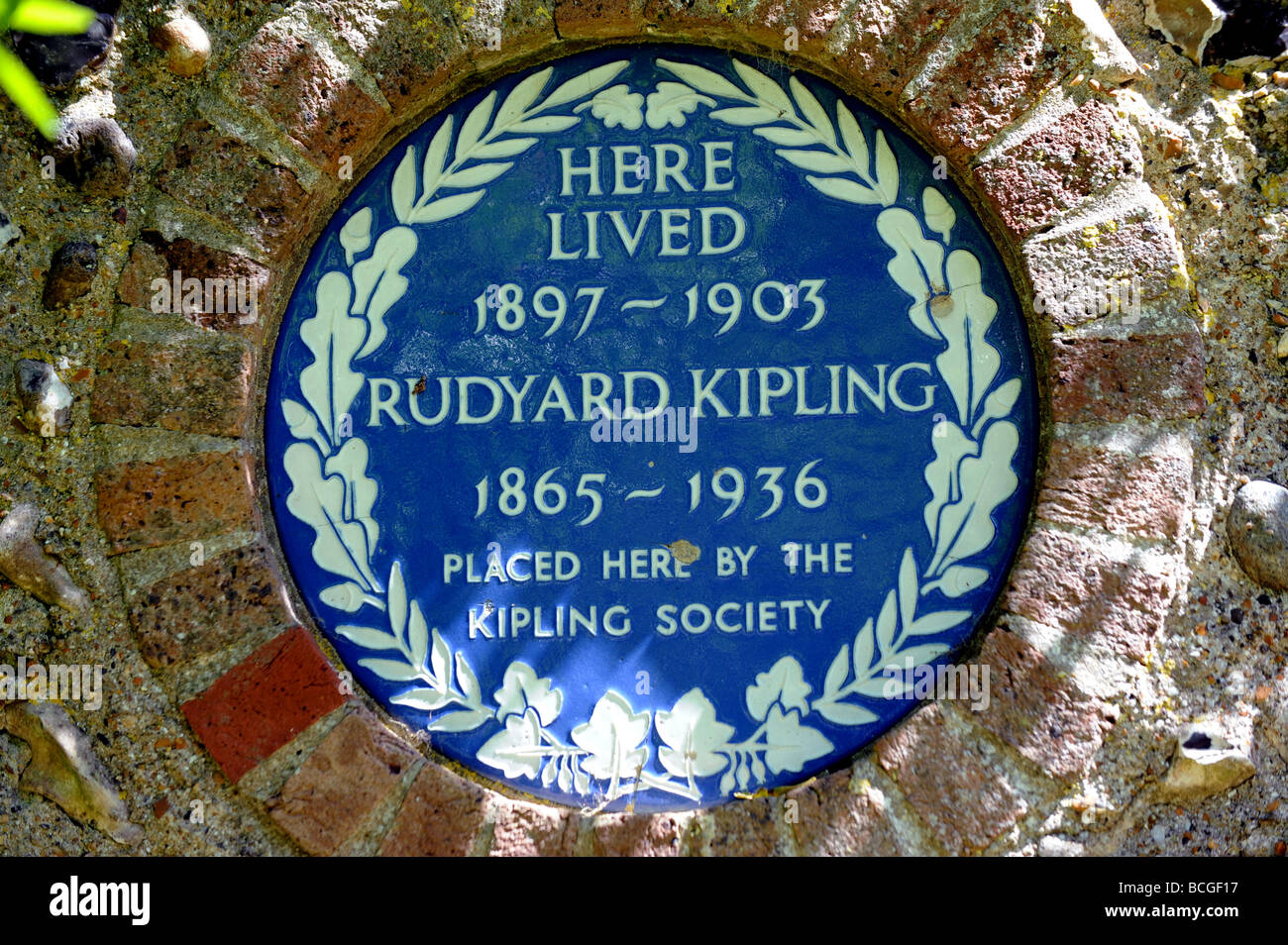 Rudyard Kipling Blue Plaque High Resolution Stock Photography and Images -  Alamy