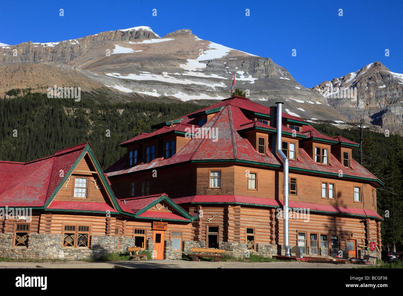 Canada Alberta Banff National Park Num Ti Jah Lodge Mount Jimmy Simpson