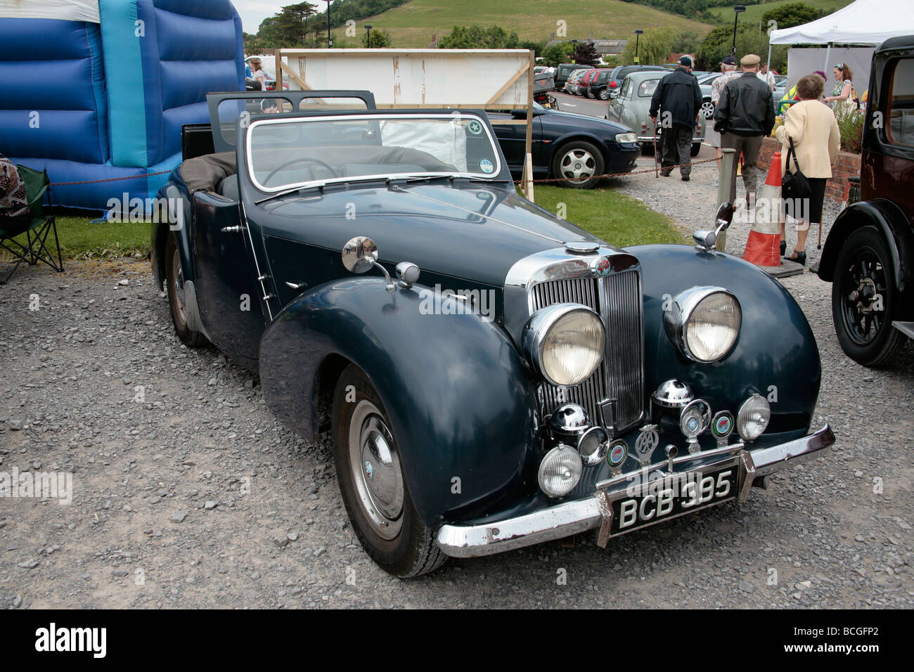 black vintage roadster Stock Photo Alamy