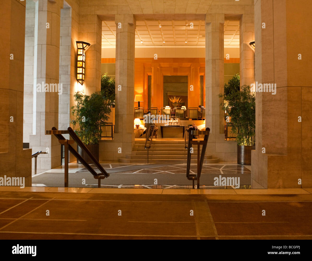 Lobby, Four Seasons Hotel, New York City, USA Stock Photo