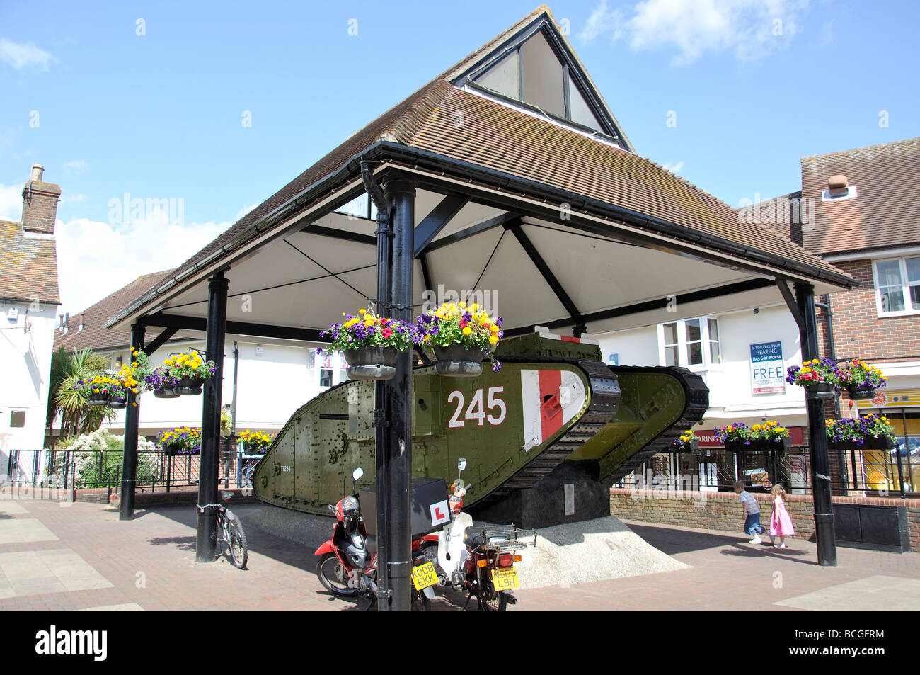 'The Tank' Display, St Square, Ashford, Kent, England, United Kingdom Stock Photo Alamy