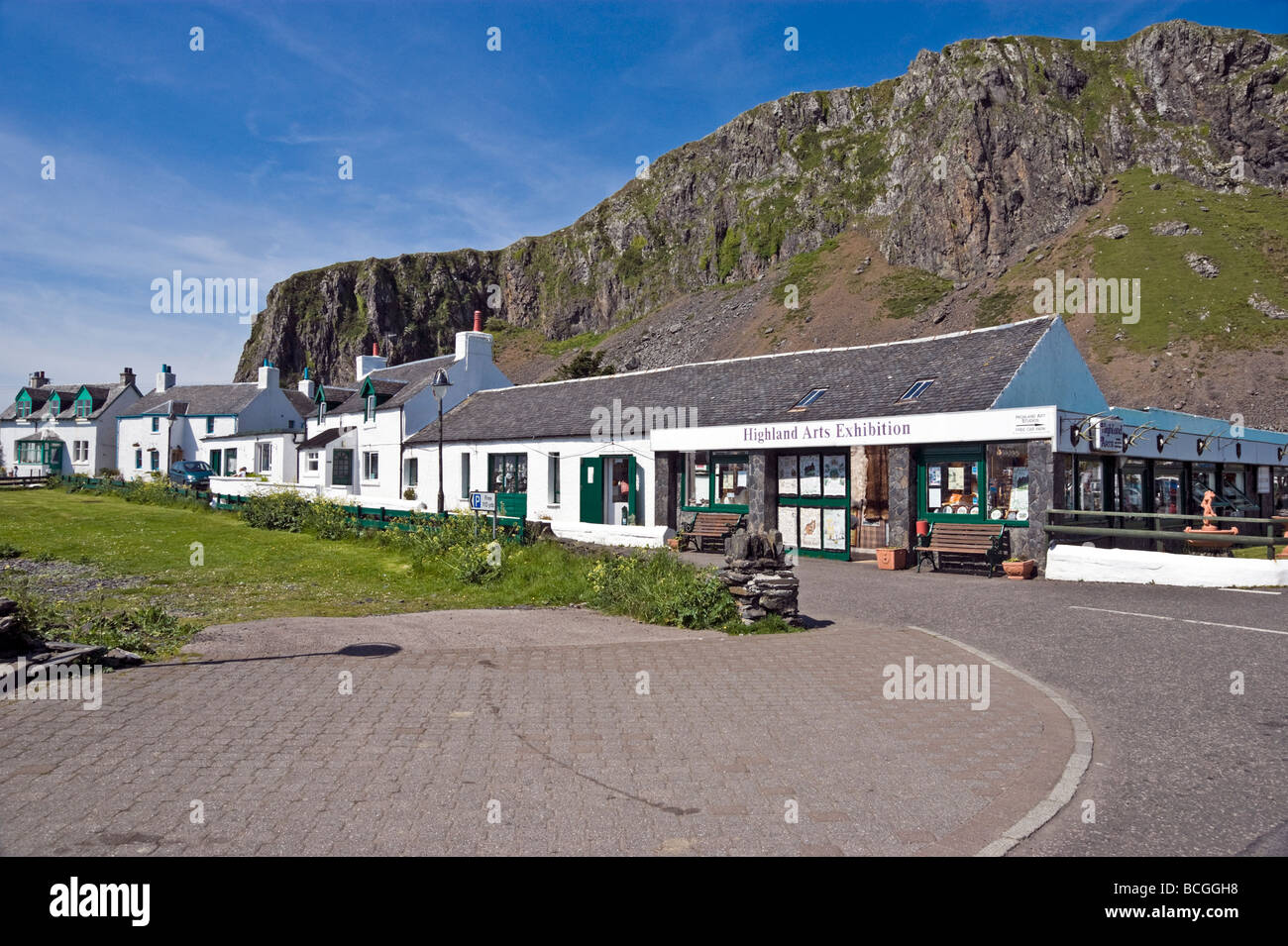 Tourist shop in the village of Easdale on the island of Seil in Scotland Stock Photo