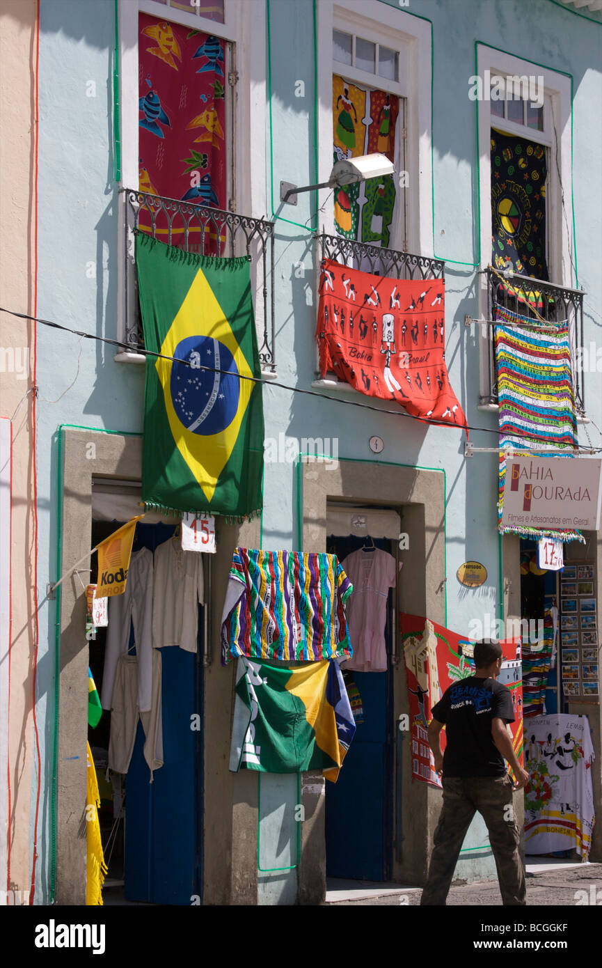 Souvenir shop in Salvador, Bahia, Brazil Stock Photo