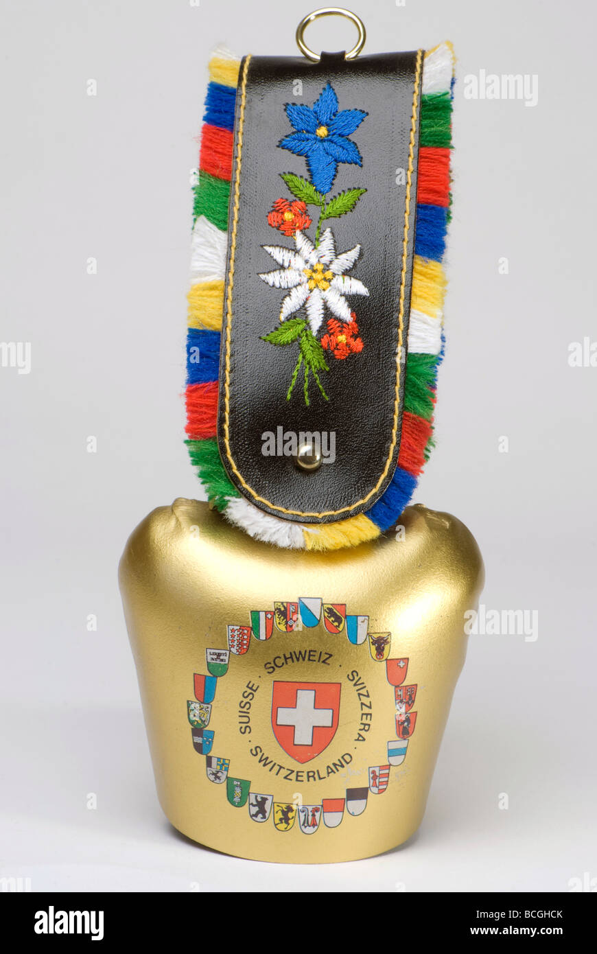 Cow bell souvenir from Switzerland Stock Photo Alamy