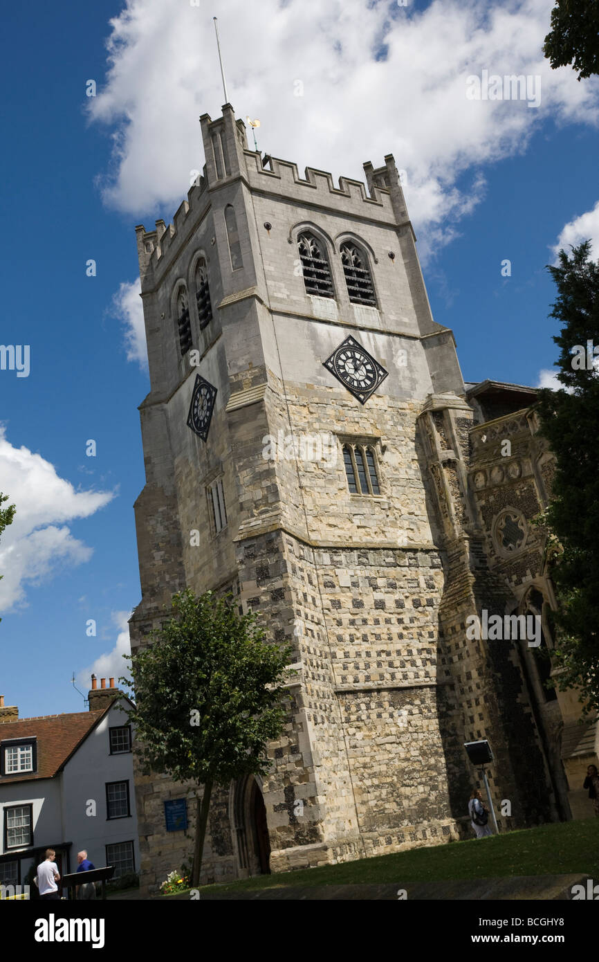 Waltham Abbey, The Abbey Church of Waltham Holy Cross Essex Stock Photo