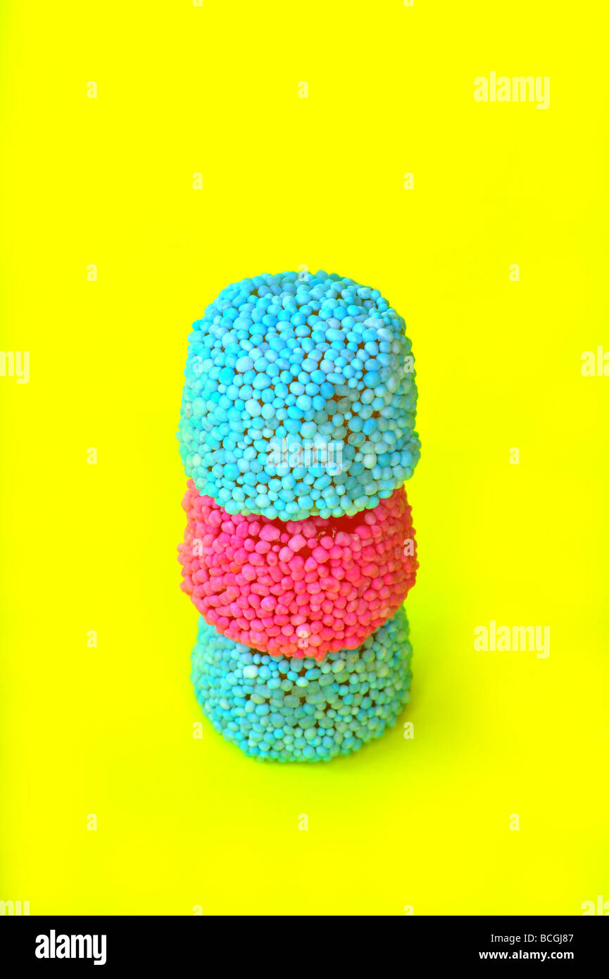 Licorice jelly button tower Stock Photo Alamy