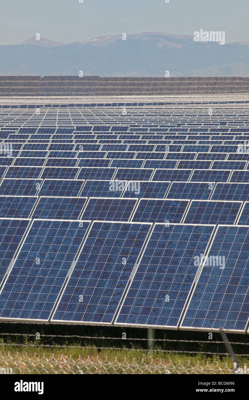 Photovoltaic solar collectors at the largest photovoltaic power plant