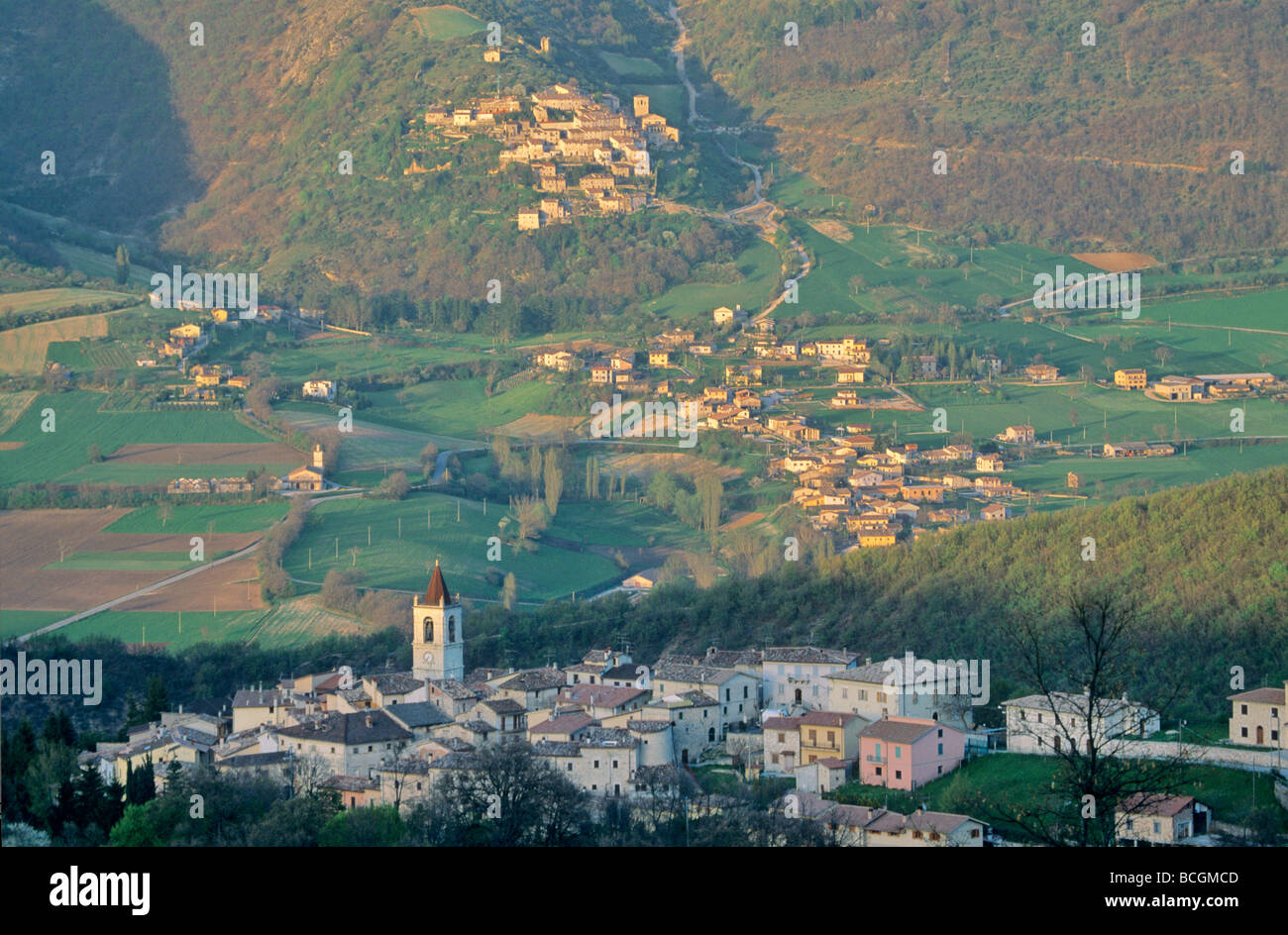 Mountain village of Todiano in the Sibillini Mountains northwest of Norcia Umbria Italy BEAN ALPix 0093 Stock Photo