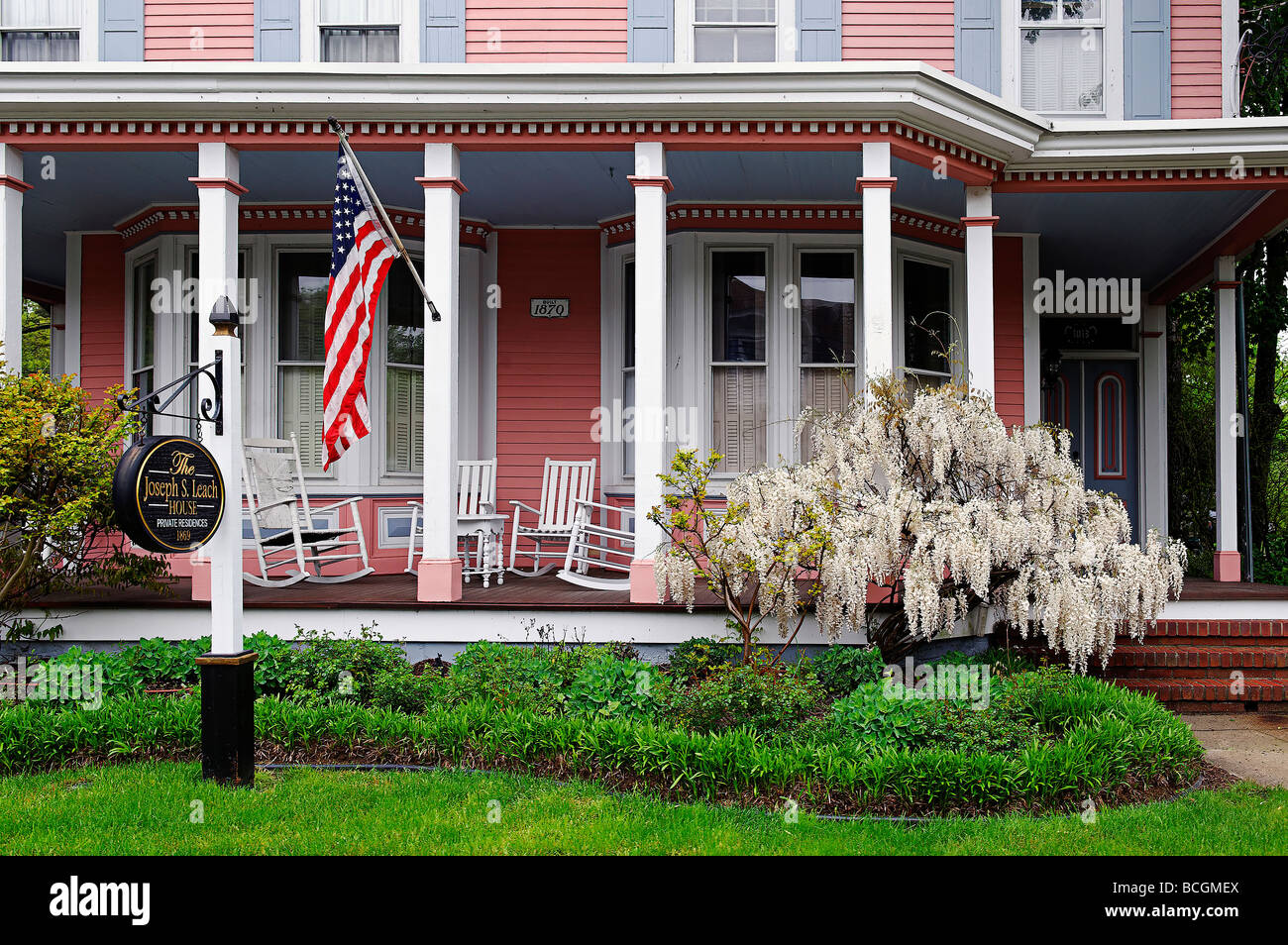 Victorian bed and breakfast Cape May New Jersey USA Stock Photo Alamy