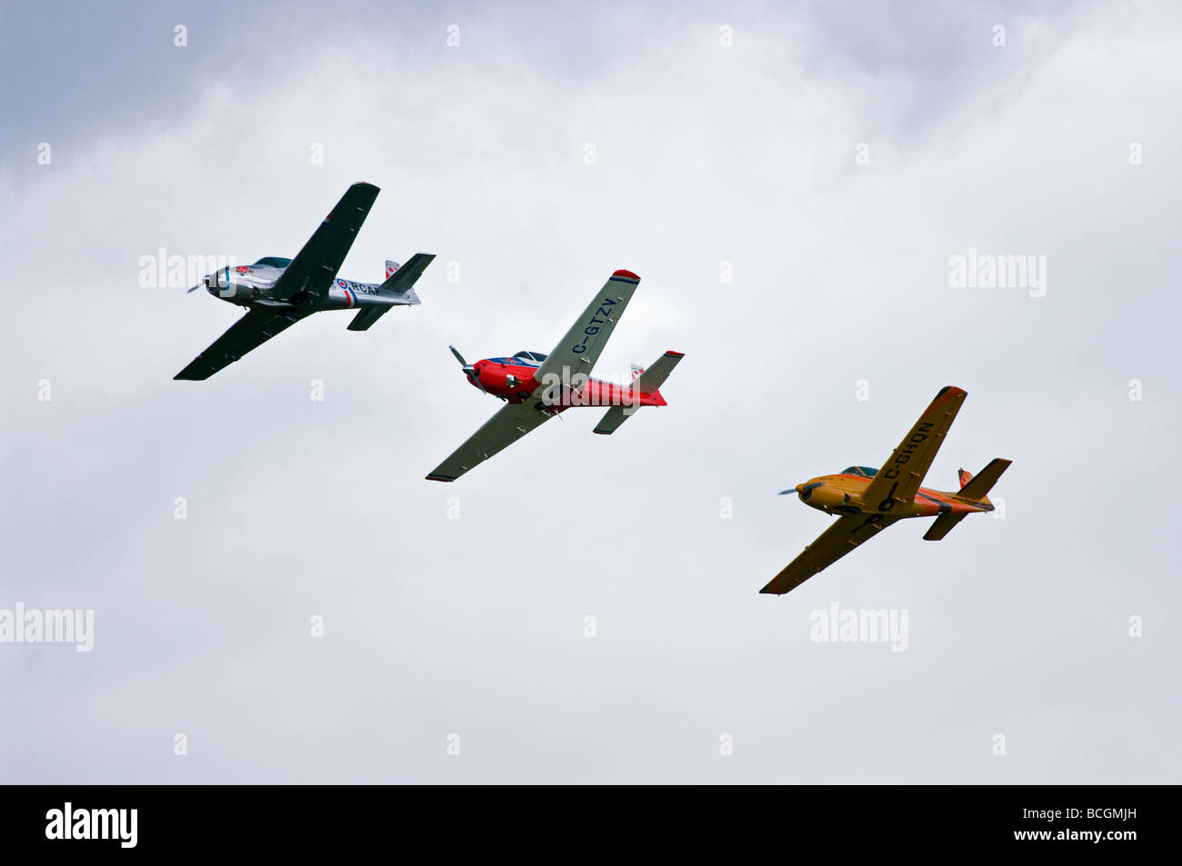 Navion fighter planes Stock Photo