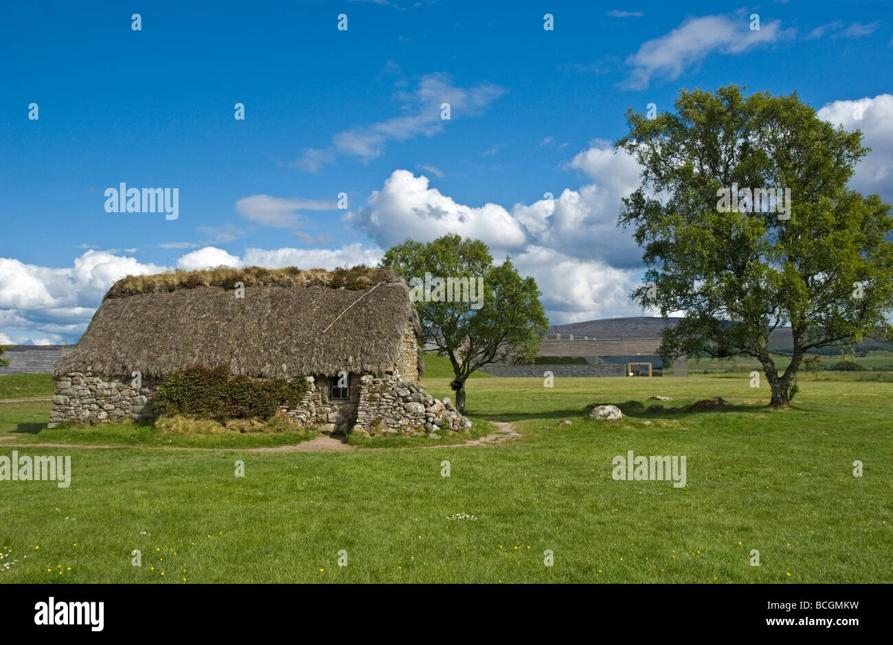View towards the new National Trust for Scotland Visitor Centre on