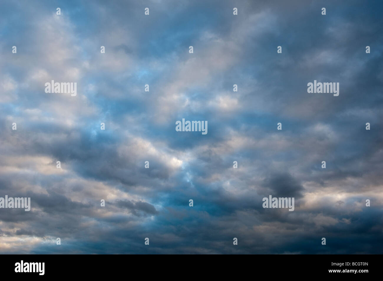 clouds evening sky Stock Photo