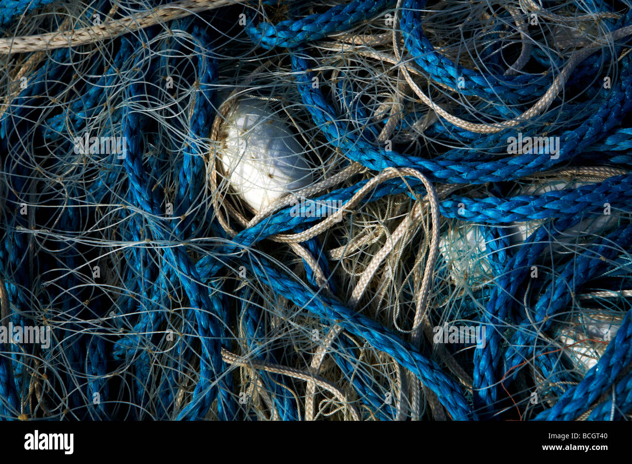 Fishing net with float Stock Photo - Alamy