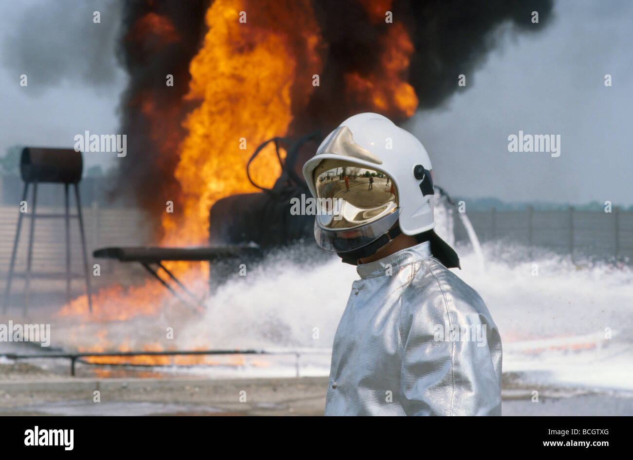 APT, accident-prevention and antifire school for personnel employed in dangerous jobs Stock Photo