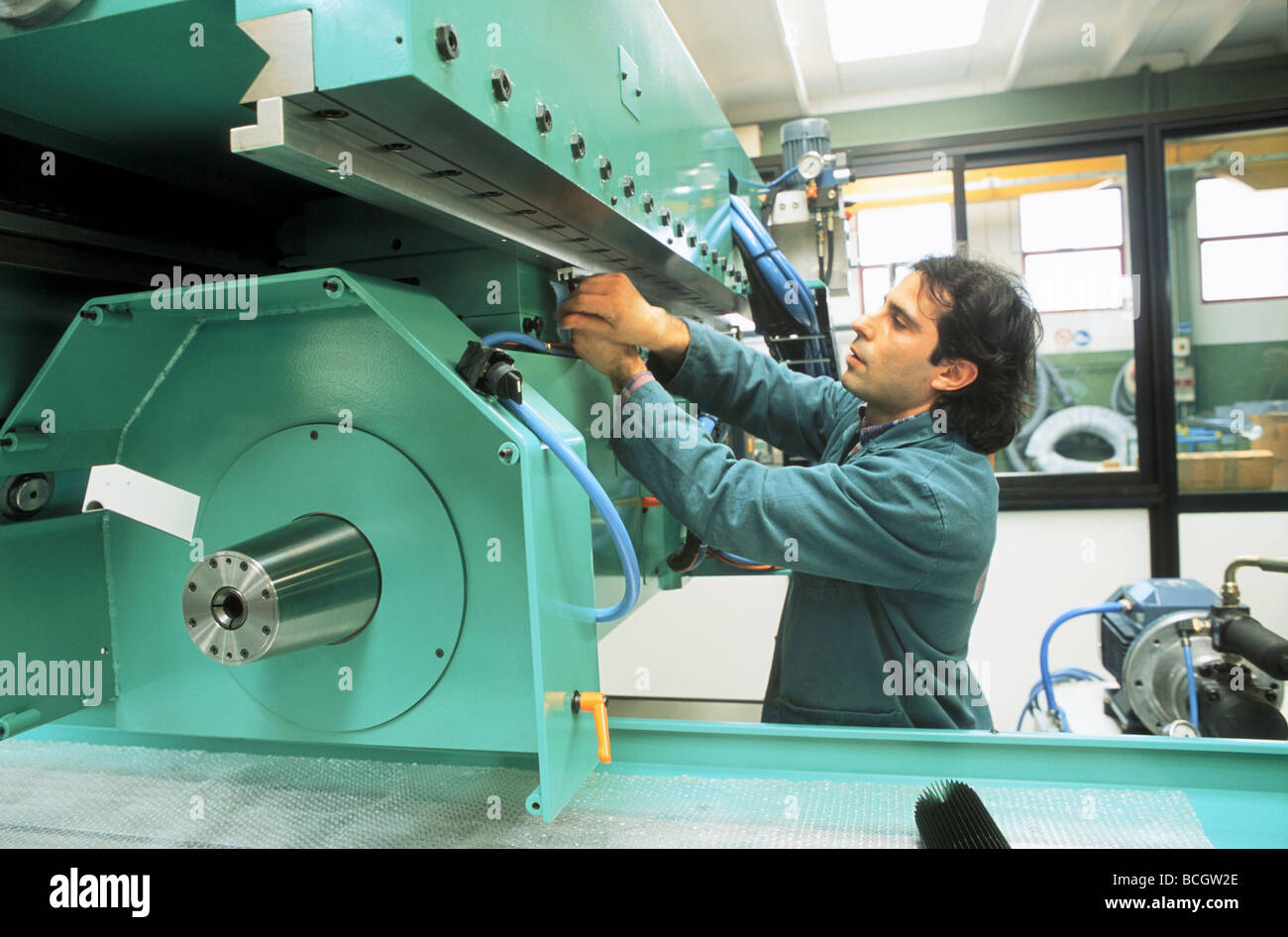 machine tool industry in Italy, ROSA grinding machines factory Stock Photo