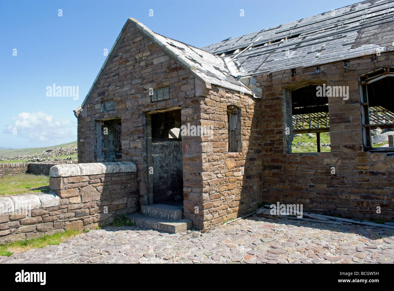 The school house used in Ryan's Daughter (1970) filmed on the Dingle peninsula, County Kerry, Ireland. Stock Photo