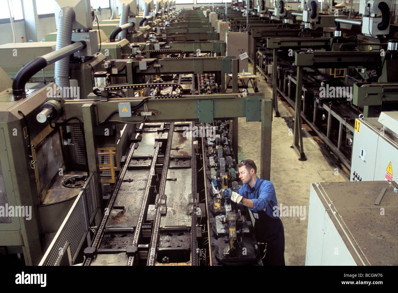 machine tool industry in Italy, STREPARAVA factory Stock Photo