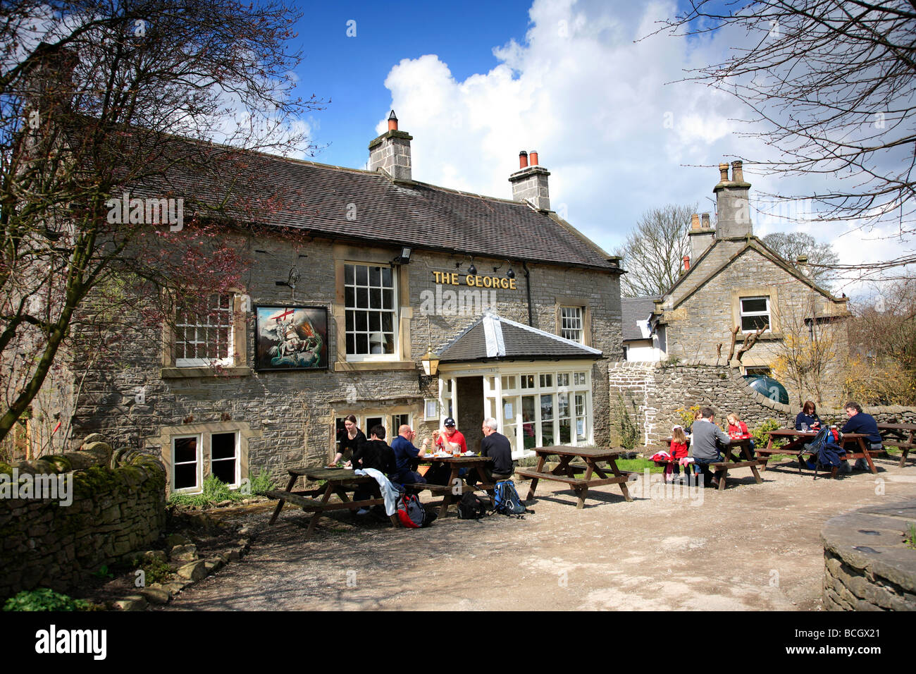 The Pub Alstonefield village White Peak area Peak District