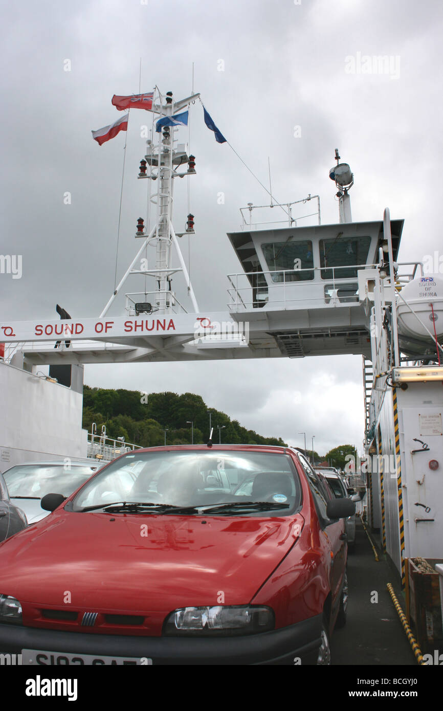 Western Ferries, 'The Sound of Shuna', at McInroy's Point, Gourock, Scotland, on the crossing to Dunoon Stock Photo