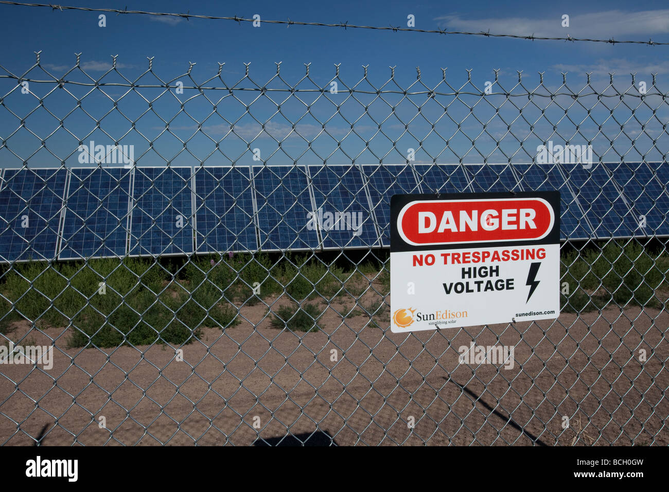 Photovoltaic solar collectors at the largest photovoltaic power plant