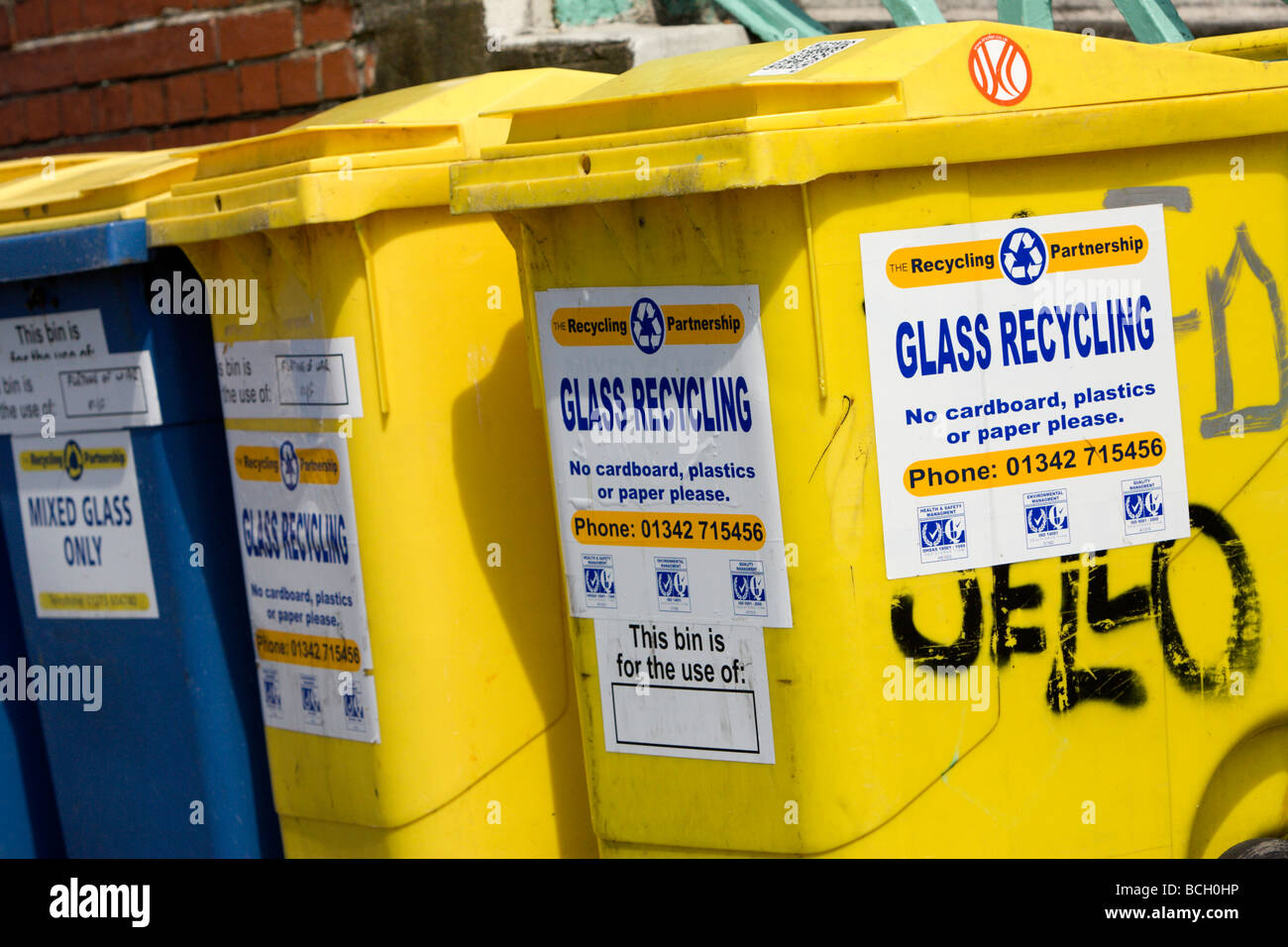 Recycling bin uk blue hires stock photography and images Alamy