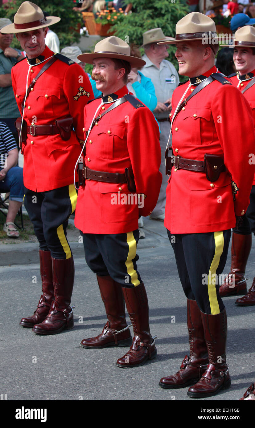 Canada Alberta Banff Royal Canadian Mounted Police Stock Photo