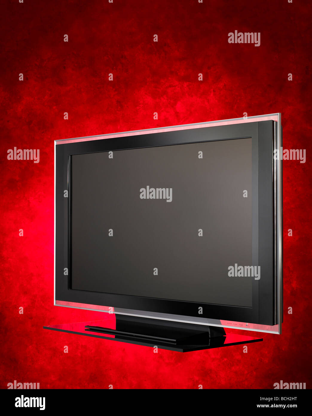 Plasma TV televisions vertical Stock Photo