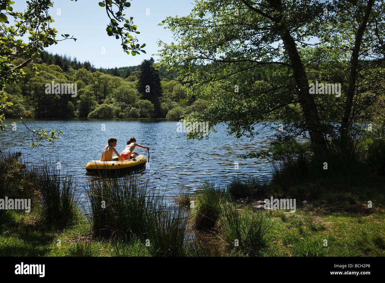 Llyn Mair, Snowdonia National Park, Gwynedd, Wales Stock Photo