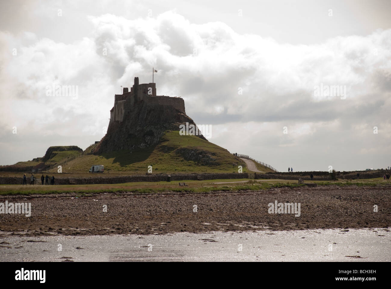 Lindisfarne Castle Holy Island Stock Photo