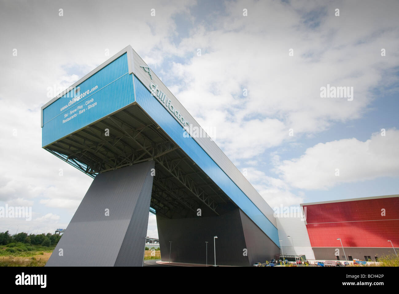 The Chill Factor an indoor skiing area in Manchester UK Stock Photo Alamy
