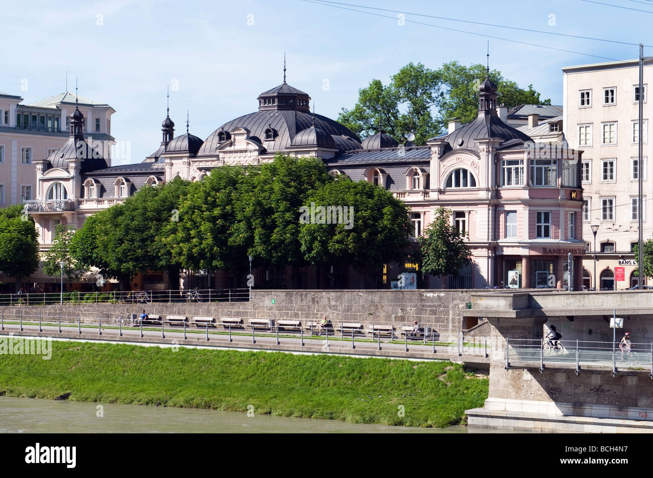 Salzburg Cafe Bazar Stock Photo Alamy