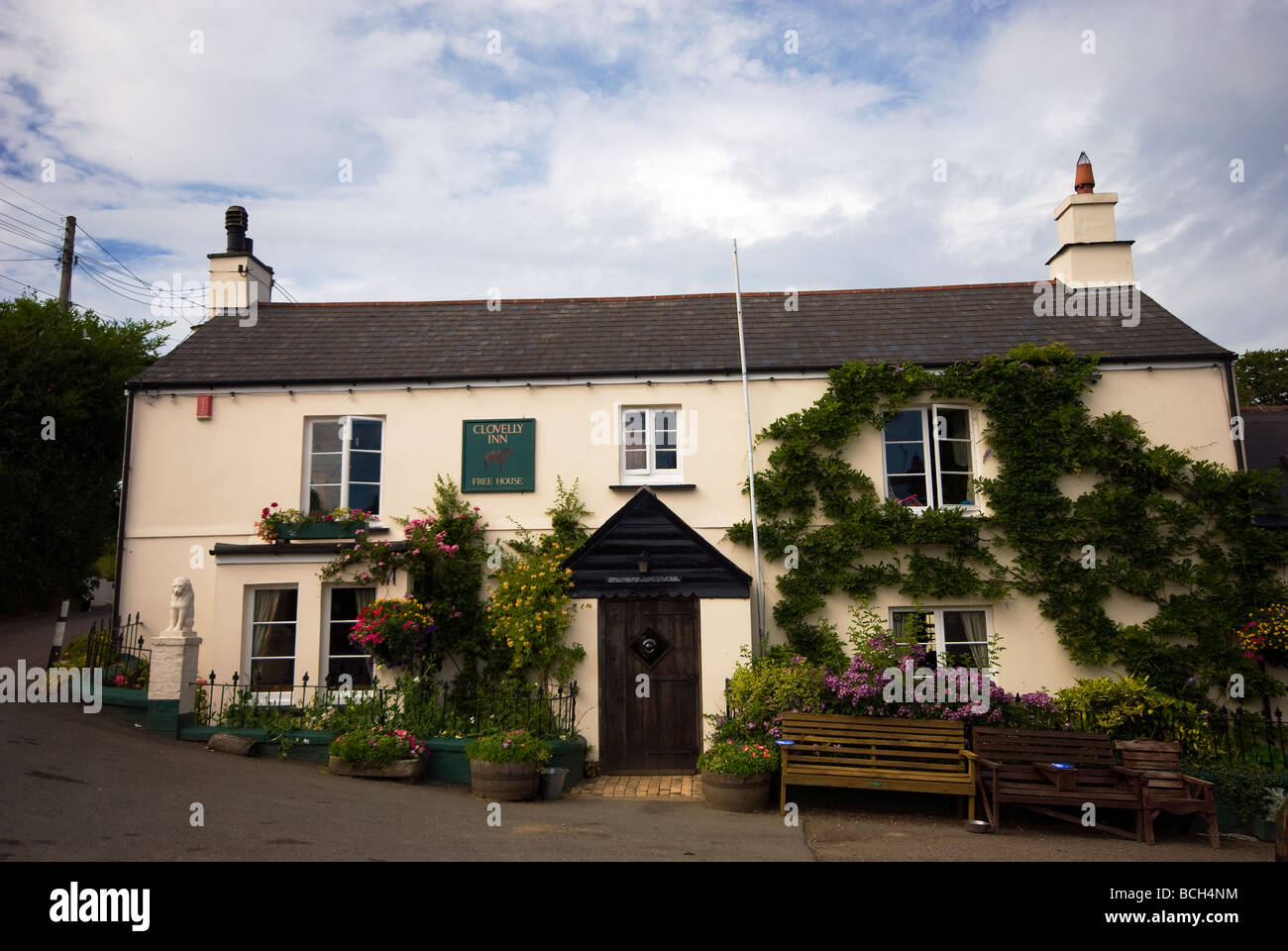 Clovelly Inn at Bratton Clovelly near Okehampton in Devon Stock Photo