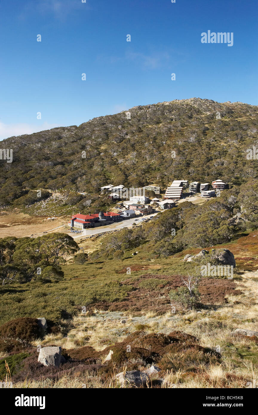 Charlotte Pass Ski Resort Kosciuszko National Park Snowy Mountains New South Wales Australia Stock Photo