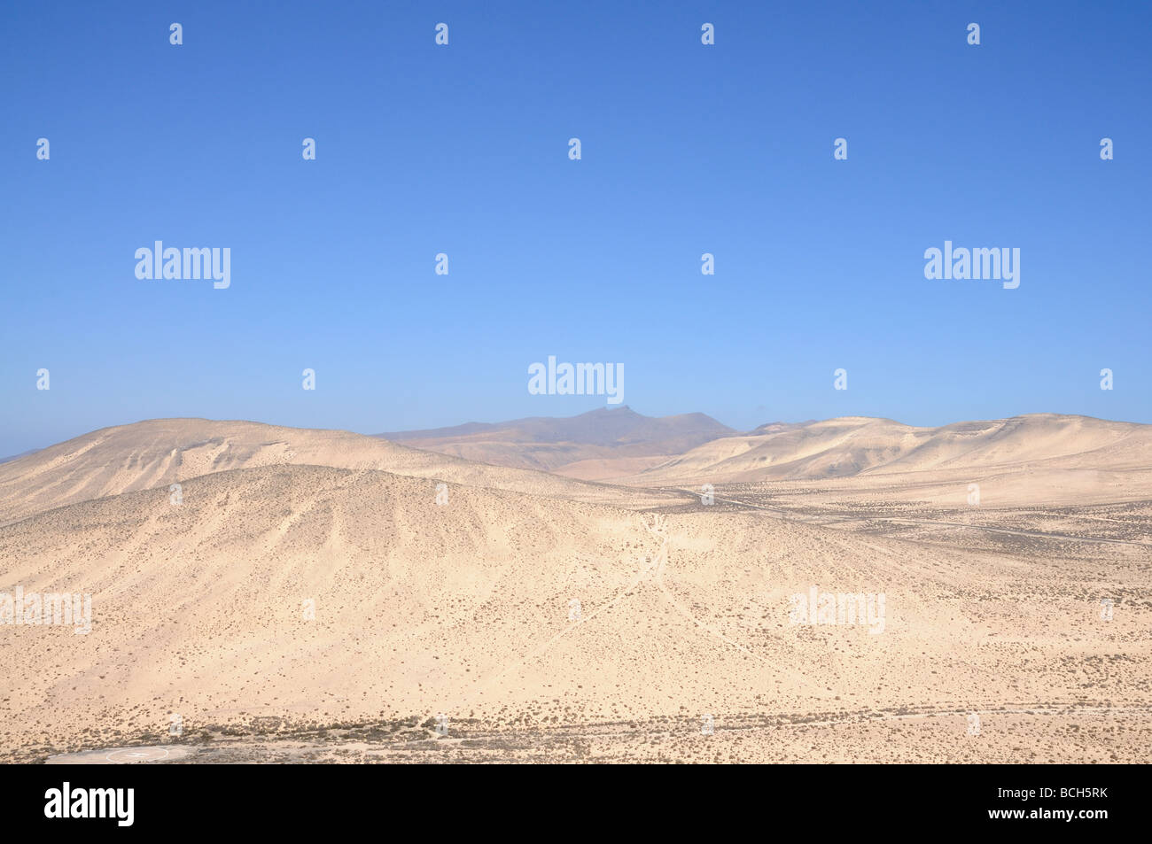 Landscape on Canary Island Fuerteventura, Spain Stock Photo