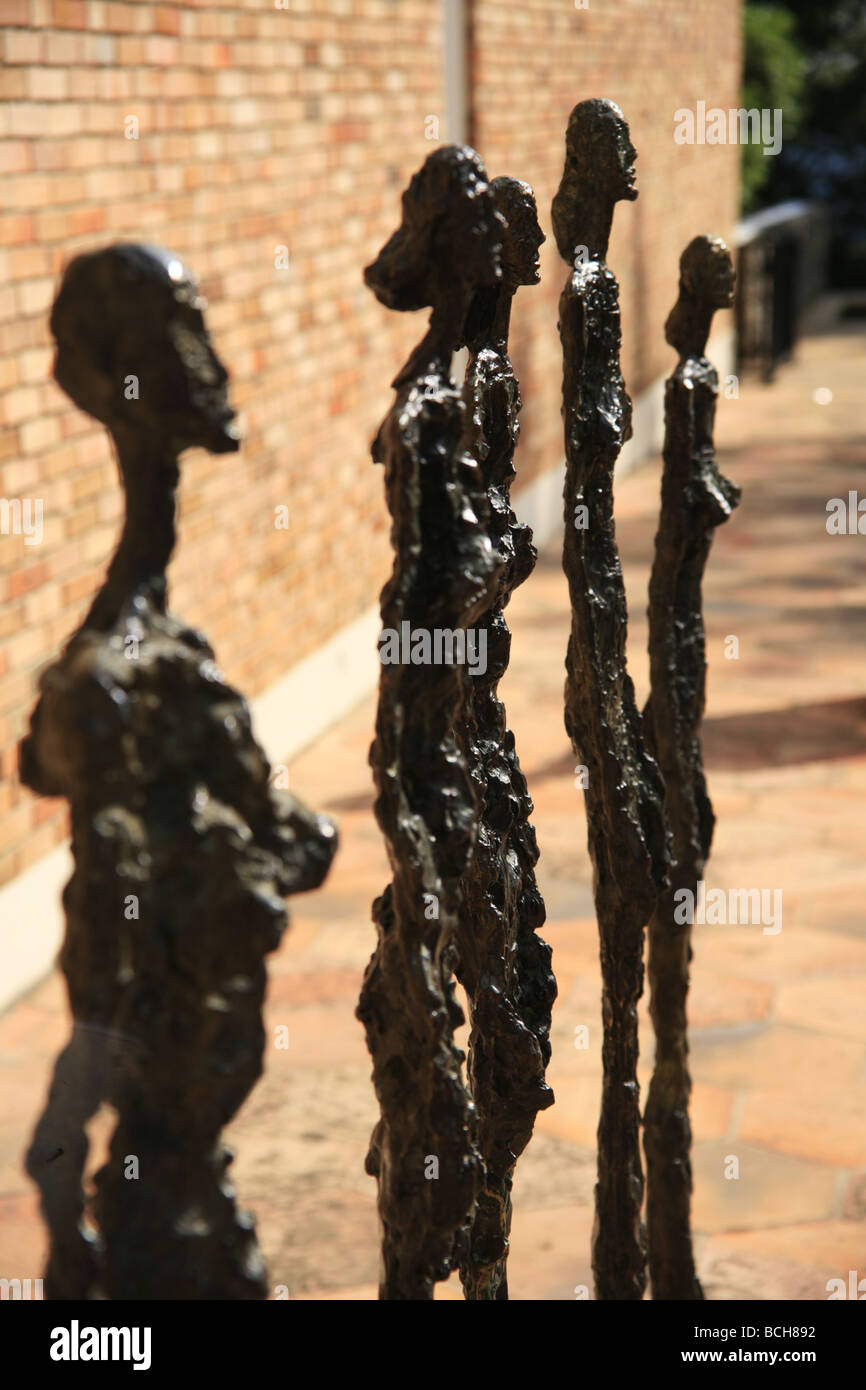 Giacometti Sculptures on display at the Meaght Fondation St Paul de Vence Provence France Stock Photo